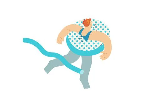 Beach resort activities, modern flat vector illustration Stock Illustration