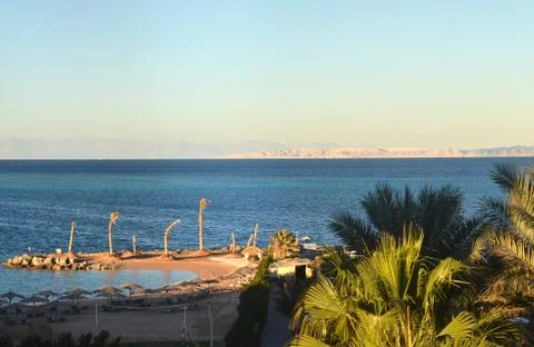 Beach resort in Egypt Stock Photos