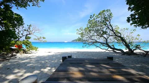 Beach resort loop 1 Stock Footage 10803432