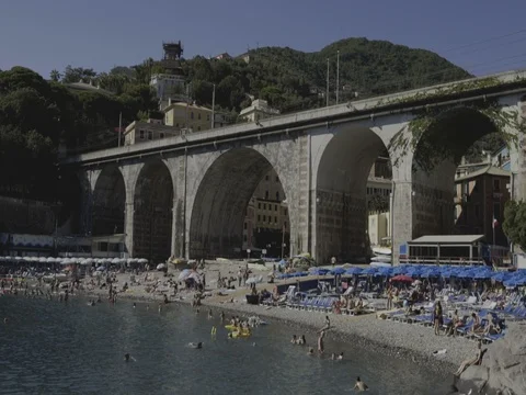 Beach Resosort under the Archways Stock-Footage 78074387
