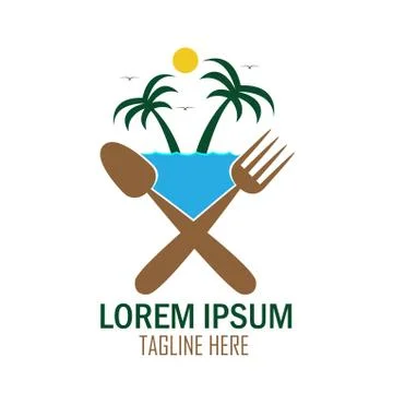 Beach resto Stock Illustration