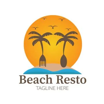 Beach resto Stock Illustration