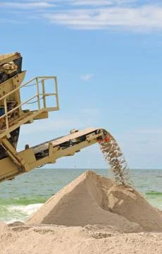 Beach Restoration Stock Photos