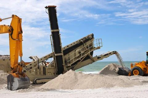 Beach Restoration Stock Photos