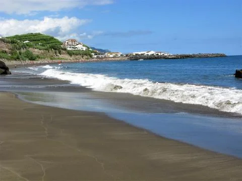 Beach at Ribeira Quente, Sao Miguel island, The Azores Stock Photos
