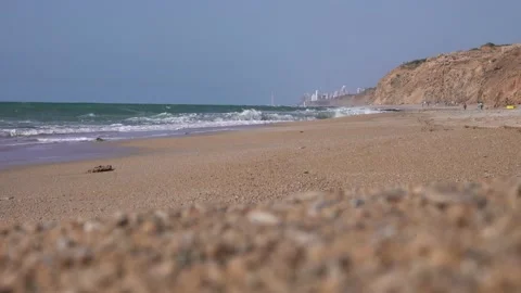 The beach from the right when the camera is on the ground Stockbeeldmateriaal 208397446