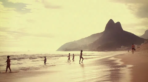 Beach in Rio de Janeiro Stock Footage 23725057