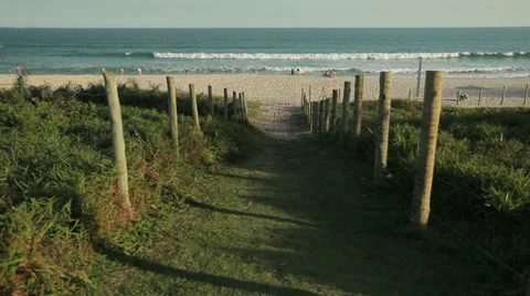 Beach of the Rio de Janeiro Stock Footage 29644541