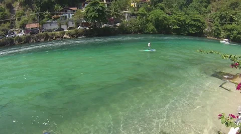 Beach in Rio de Janeiro Stock Footage 46031515