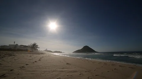 Beach in rio de janeiro Stockbeeldmateriaal 87796813