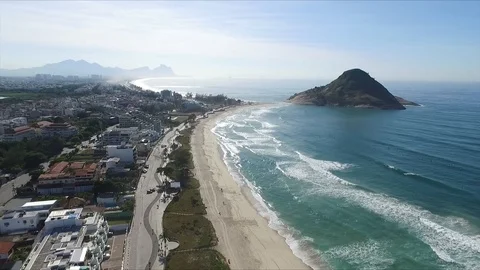 Beach in rio de janeiro Stockbeeldmateriaal 87966794