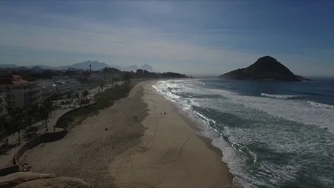 Beach in rio de janeiro Stock Footage 87967090