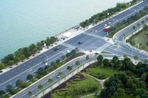 Beach road Stock Photos