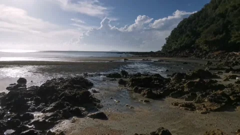 Beach rock  Stock Footage 136811394