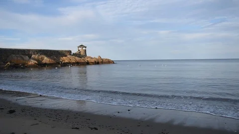 Beach in Rockport Stock Footage 100433612