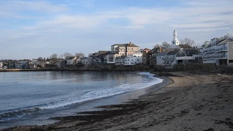 Beach in Rockport Stock Footage 100433928