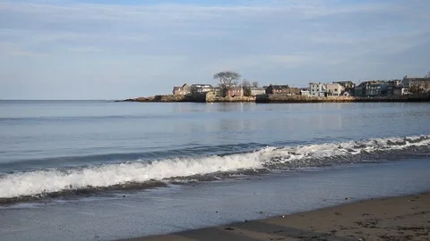 Beach in Rockport Stock Footage 100435191