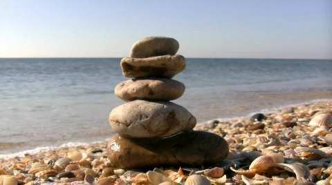 Beach Rocks 스톡 동영상 508062