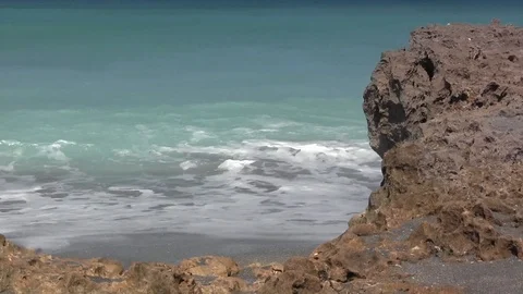 Beach Rocks Stock Footage 88972373