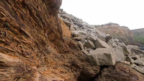 Beach Rocks Stock Footage 162257424