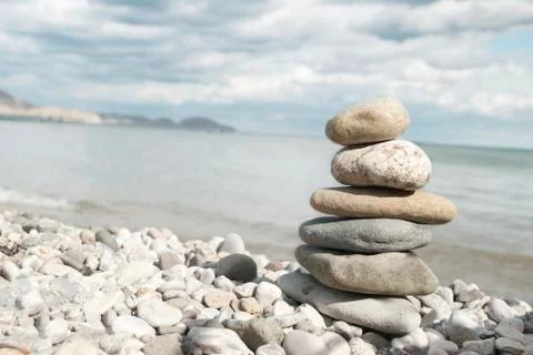 Beach rocks Stock Photos