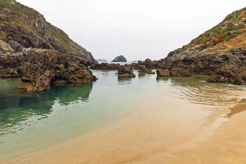 Beach with Rocks Fotos Stock