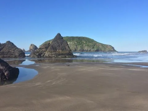 Beach With Rocks Stock Photos