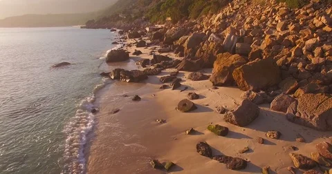 Beach Rocks travelling Stock Footage 82707115