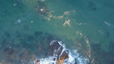 Beach rotating view Video stock 94239154