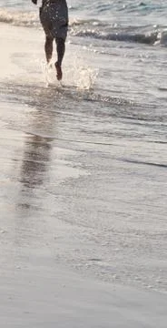 Beach runner Stock Photos