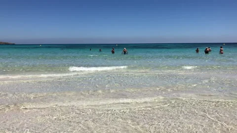 Beach in Sa Coma, Mallorca, Spain Stock Footage 133258472
