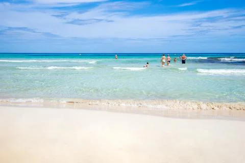 Beach in Sa Coma, Mallorca, Spain Stock Photos