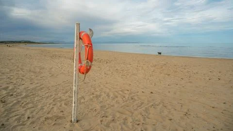 Beach Safety Post Stock Photos