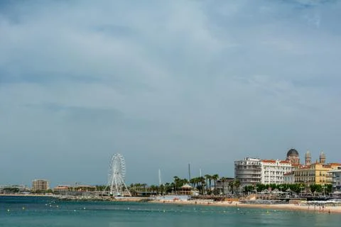 Beach of Saint-Raphael Stock Photos
