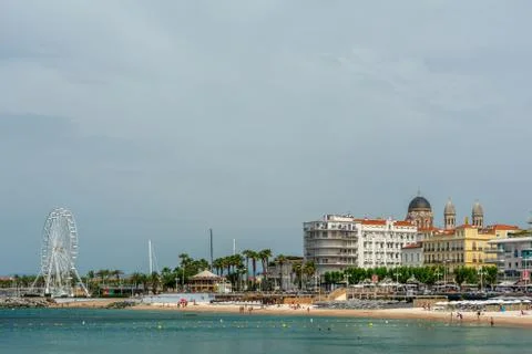 Beach of Saint-Raphael Stock Photos