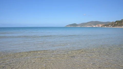 Beach at San Marco di Castellabate Italy 3 Stock Footage