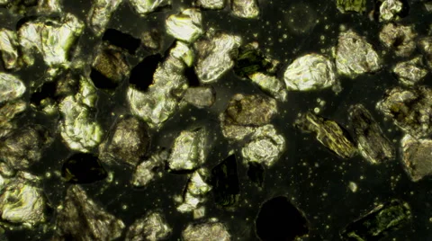 Beach Sand 100x Microscope View Stock Footage 40580819