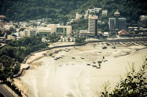 Beach, sand and sea. Vietnam. Stock Photos