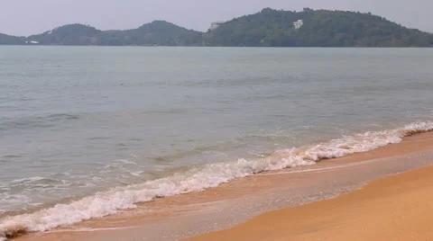 Beach sand and wave Stock Footage 10811802