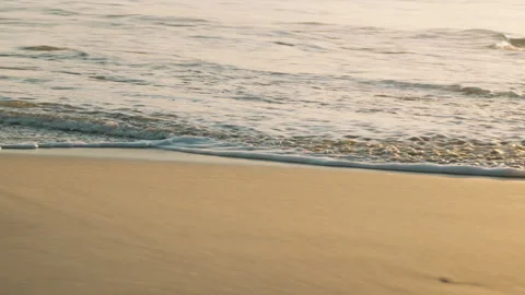 Beach sand and waves Stock Footage 309724818