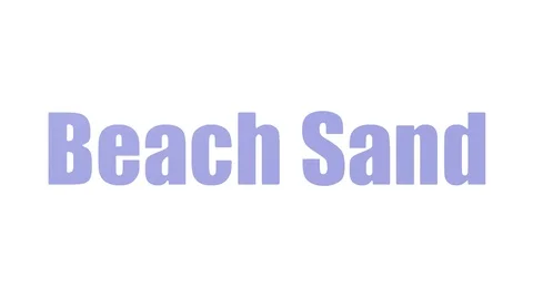 Beach Sand Animated Word Cloud Isolated Stock Footage 107208402