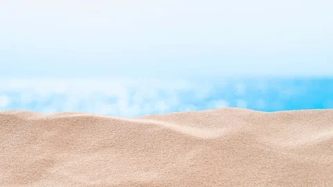 On the Beach- sand dune in front of beautiful azure sea - seamless loop - ProRes Stock Footage
