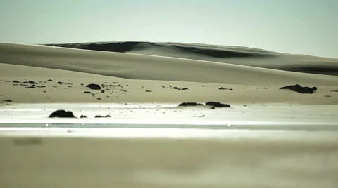Beach sand dunes Stock Footage 48338686
