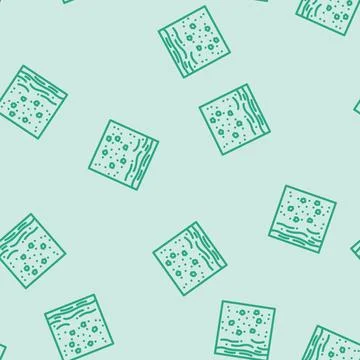 Beach sand microplastics line vector seamless pattern Stock Illustration