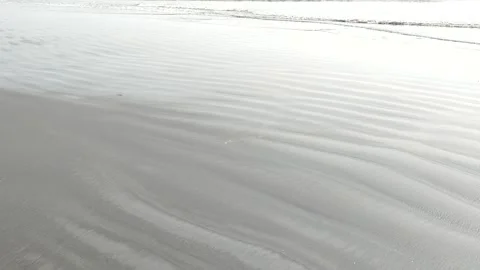 Beach Sand Texture 4k video HD footage -Tide Marks Sand footage- Beach pattern 库存影片 329287306