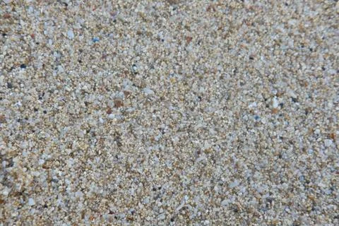Beach Sand Texture Closeup Macro Background. Stock Photos