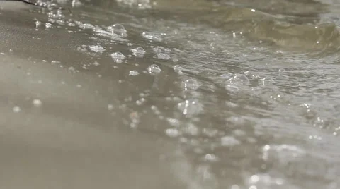 Beach sand waves Stock Footage 63403922