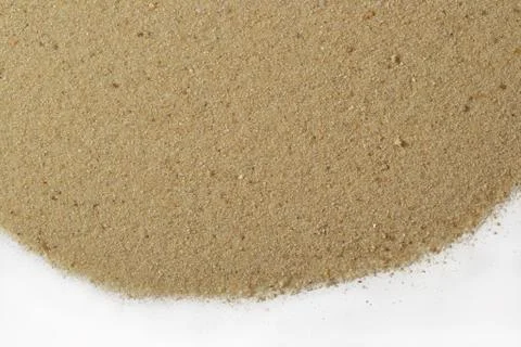 Beach sand on white Stock Photos