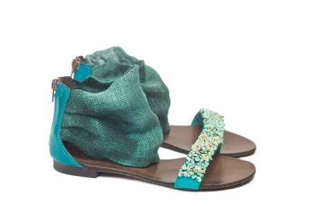 Beach sandals Stock Photos