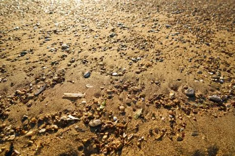 Beach sands texture and background Stock Photos